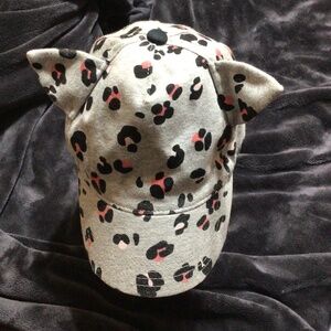 Gymboree ,girls large , grey cat ears hat
